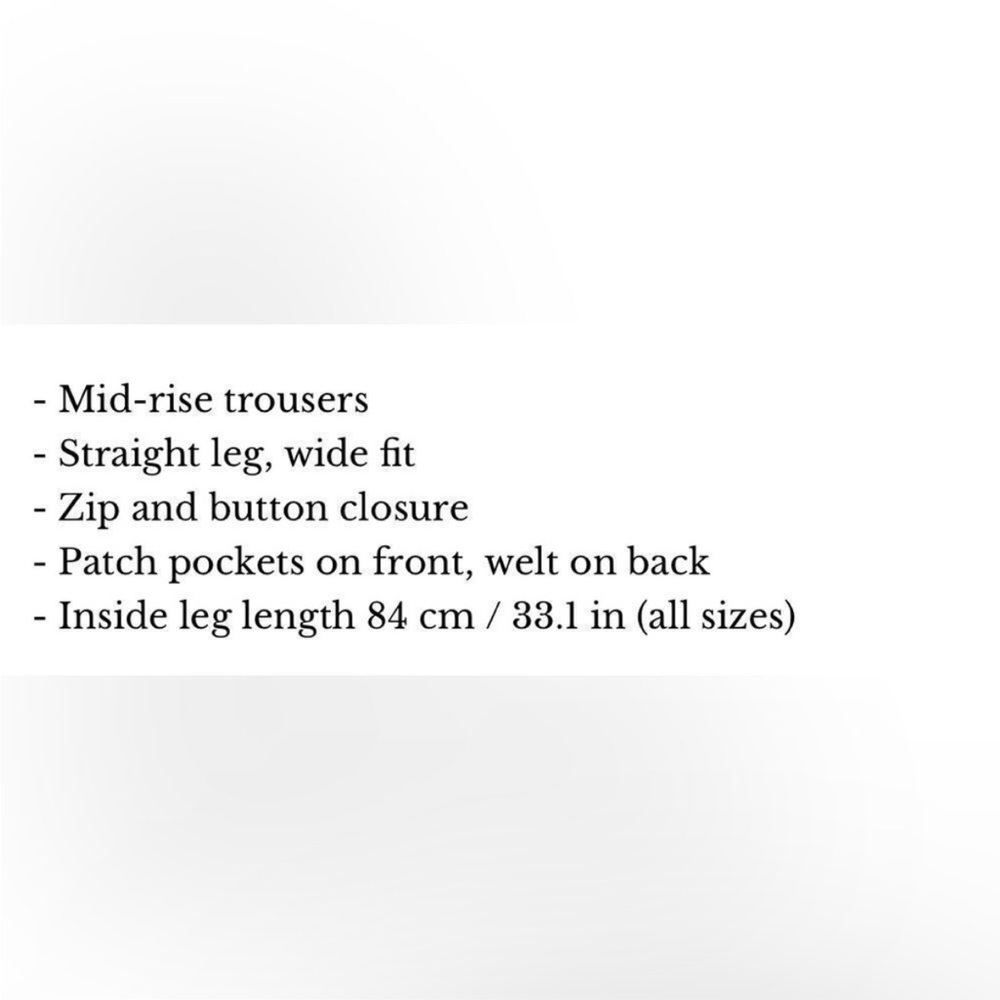 Sezane Dark Blue Wide Leg Jeans - Picture 10 of 10